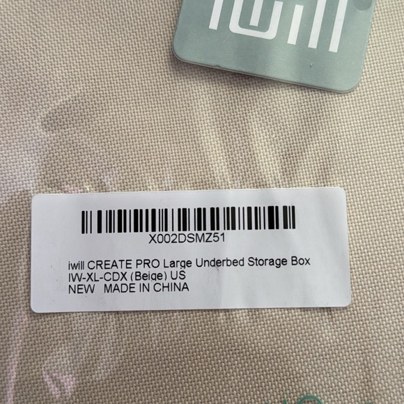iwii Create Pro Large Underbed Storage Box Beige 39.4*16.9*7" New Dorm School - Picture 14 of 14